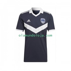 Camisola Bordeaux Homem Equipamento Primeiro 2022-2023 Manga Curta